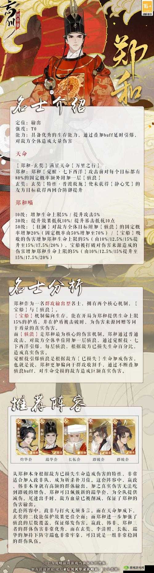 忘川风华录石崇阵容搭配推荐,策略与资源管理
